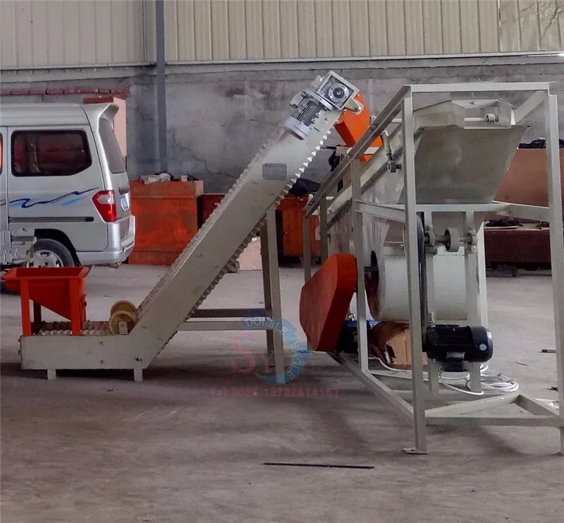 آلة تقشير راحة اللوز اللوز الرفيعة ذات ثلاثة مستويات أوتوماتيكية صناعية/خط إنتاج قصف وفحص قشرة الجوز