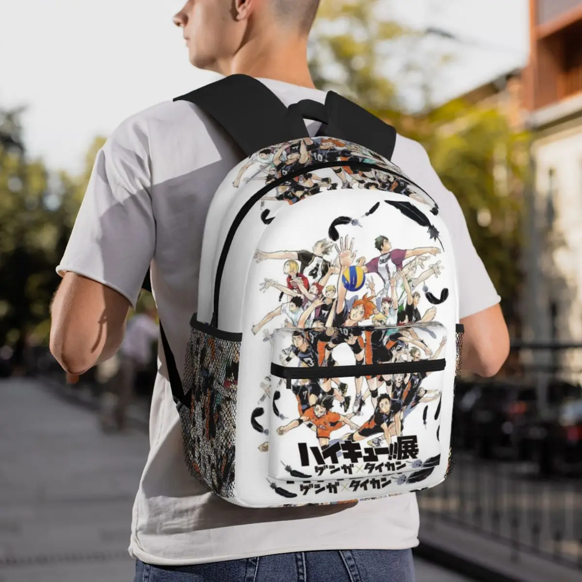 

Haikyuu Karasuno 12 Backpack Daypack Large Capacity Boys Girls BookBag School Bag Shoulder Bags for Men Women
