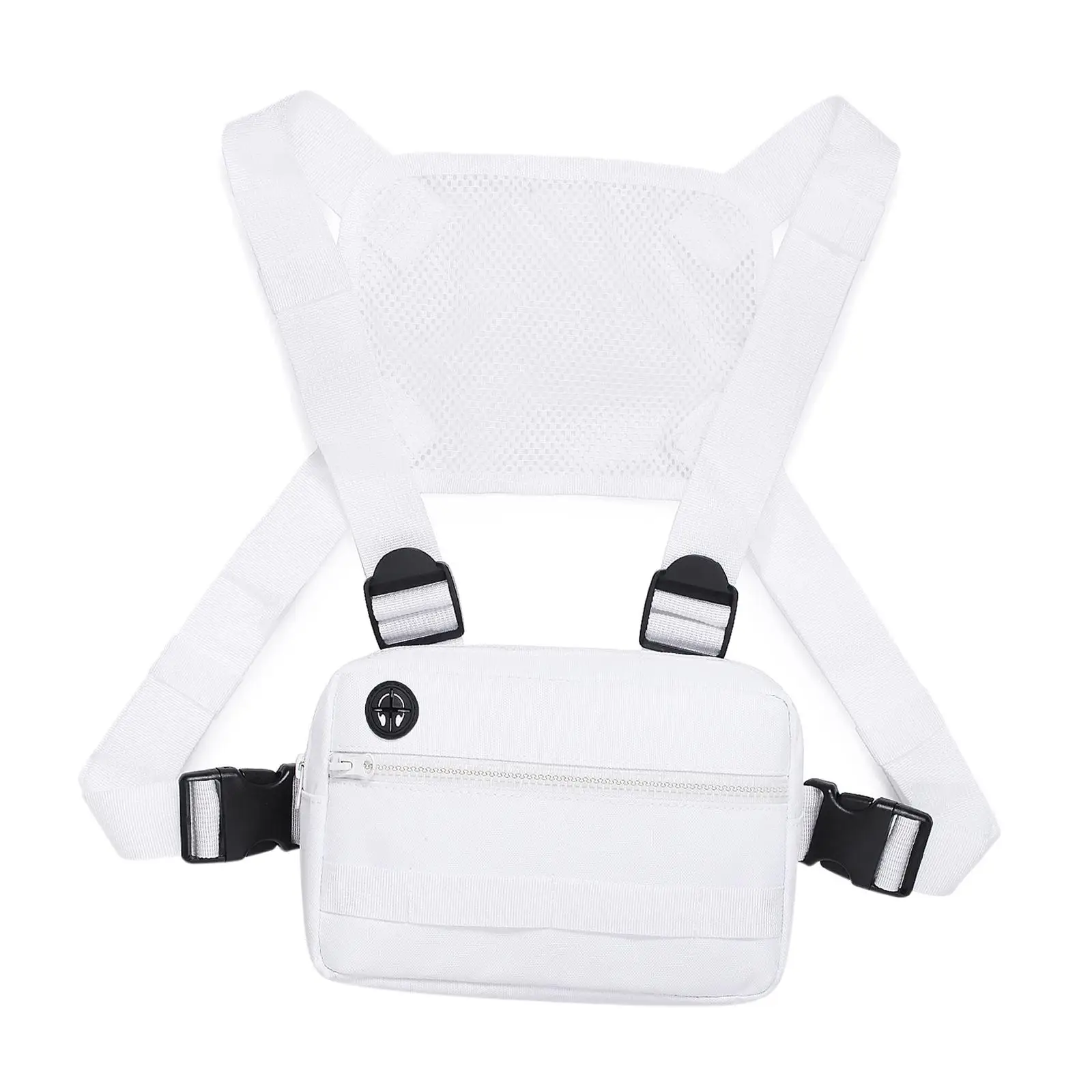 Chest Rig Harness Chest Bag Multi Pocket Nylon Shoulder Bag for Hiking Travel Workout Outdoor