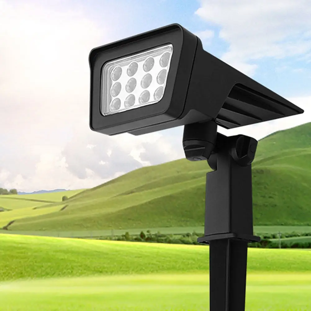 

Солнечный светодиодный светильник для газона, уличный водонепроницаемый садовый светильник на колышке, регулируемый ландшафтный светильник на солнечной батарее для дорожек