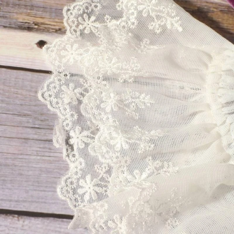 J15U مجموعة التصوير الفوتوغرافي لحديثي الولادة من الدانتيل المخملي مع ربطة رأس جميلة على شكل فيونكة لحديثي الولادة