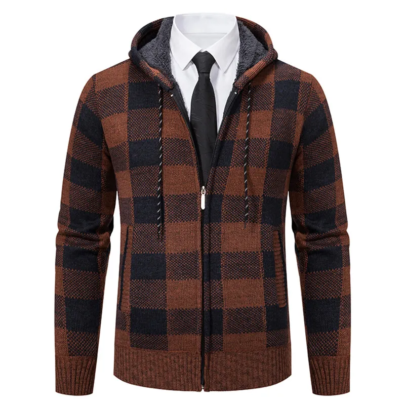 

2025 autumn new explosive fashion all-in-one casual style plus fleece single jacket hooded coat High quality men's coat