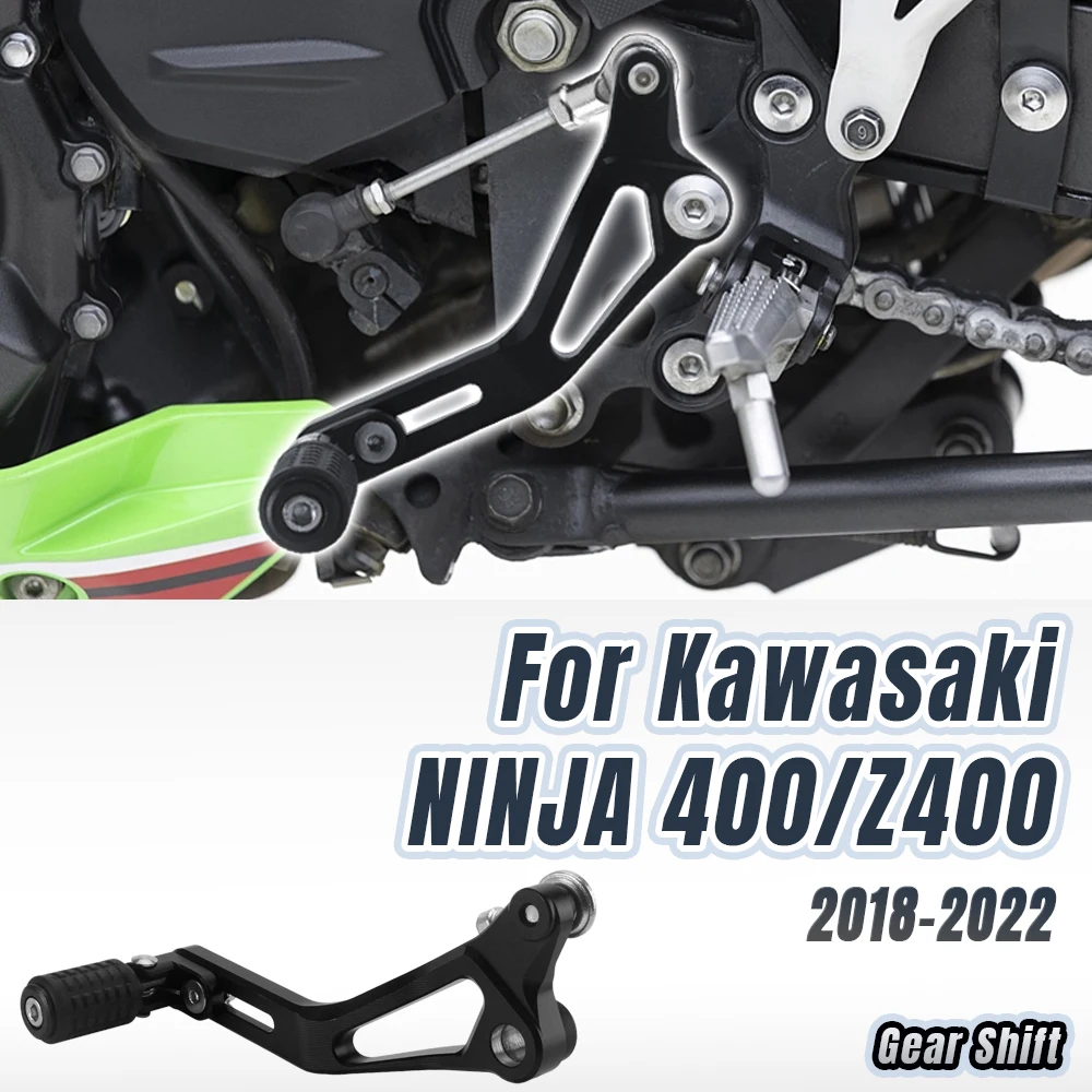 

For Kawasaki Ninja400 NINJA 400 Z400 2018 2019 2020 2021 2022 Motorcycle Accessories Shifter Pedal Toe Pegs Gear Shift Lever