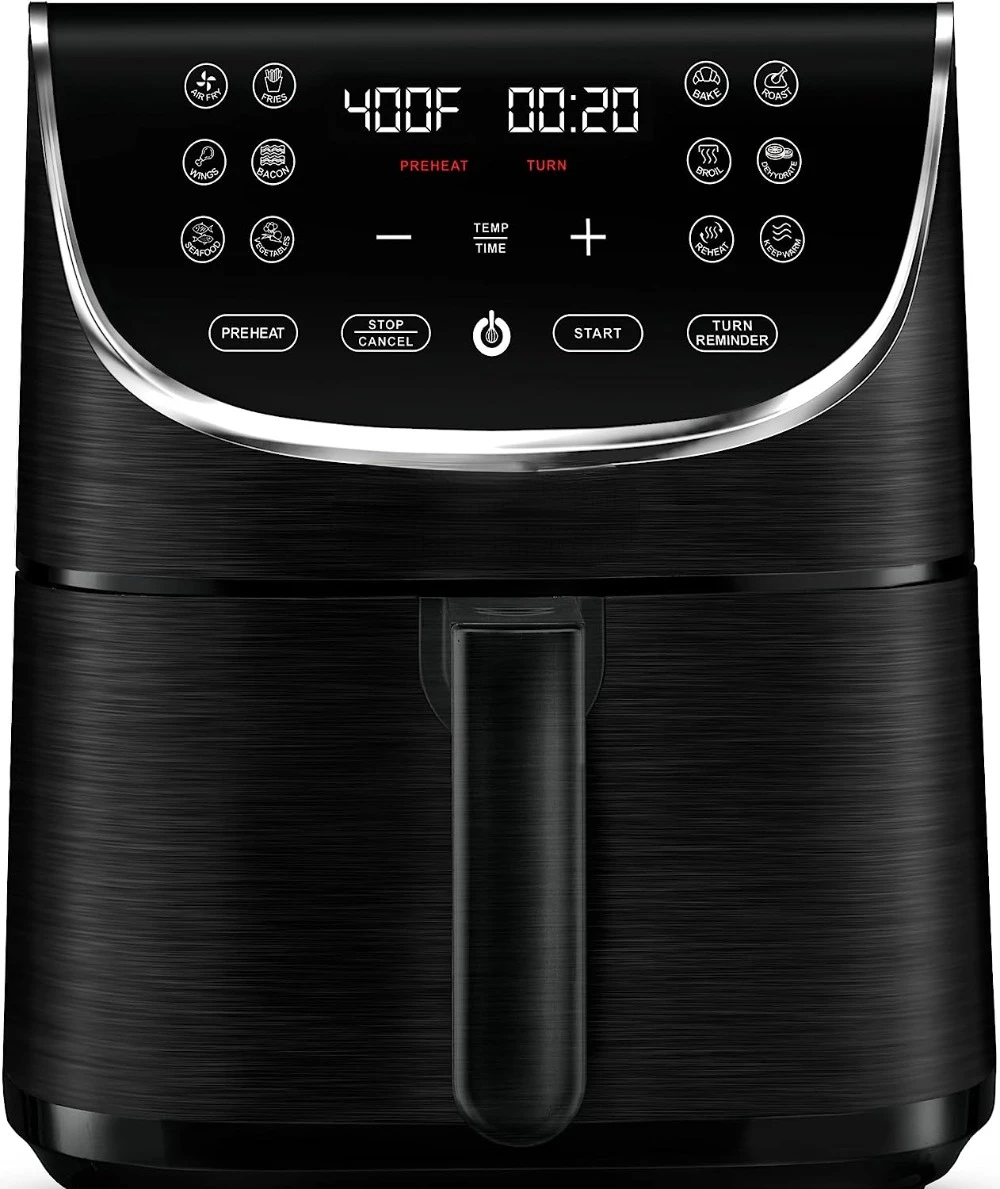 

Air Fryer Oven Digital Display 7 Quart Large AirFryer Cooker 12Touch Cooking Presets, Air Fryer Basket 1700w Power Multifunction