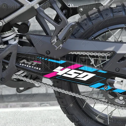 Imagen 2 del producto Para CFMOTO CF Moto 450MT 450 MT pegatina basculante para motocicleta protección de eje giratorio calcomanía de brazo oscilante impermeable