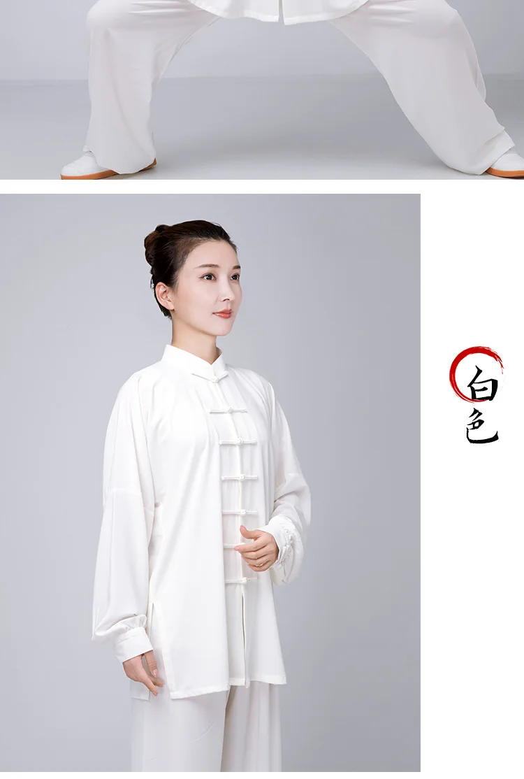 Tai-Chi-Anzug aus Baumwoll-Leinen für Damen und Herren, 5 Farben, Kampfkunst-Kung-Fu-Anzug für Baduanjin-Aufführungen, Frühling/Sommer – Detail 8