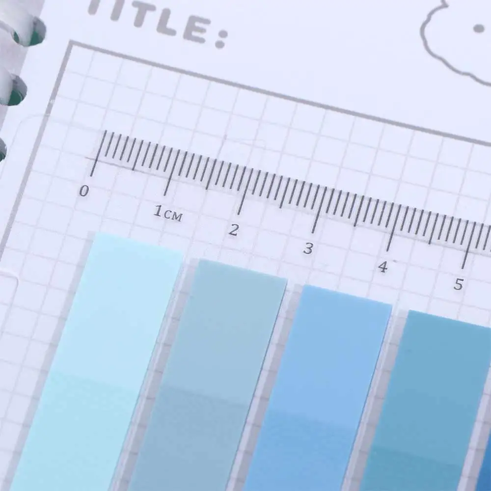 Self Adhesive Index Tabs Set Waterproof Transparent Page Marker Tabs Multi Color Label Annotation Tabs Label Stickers
