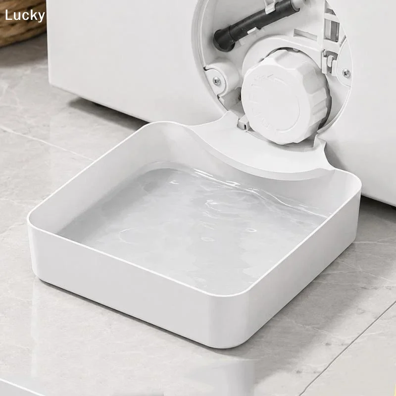 Washing Machine Drainage Tray 3D Printing Drain Funnel Drip Tray For Cleaning Lint Filters Water Catch Tray Stops Floor Spills