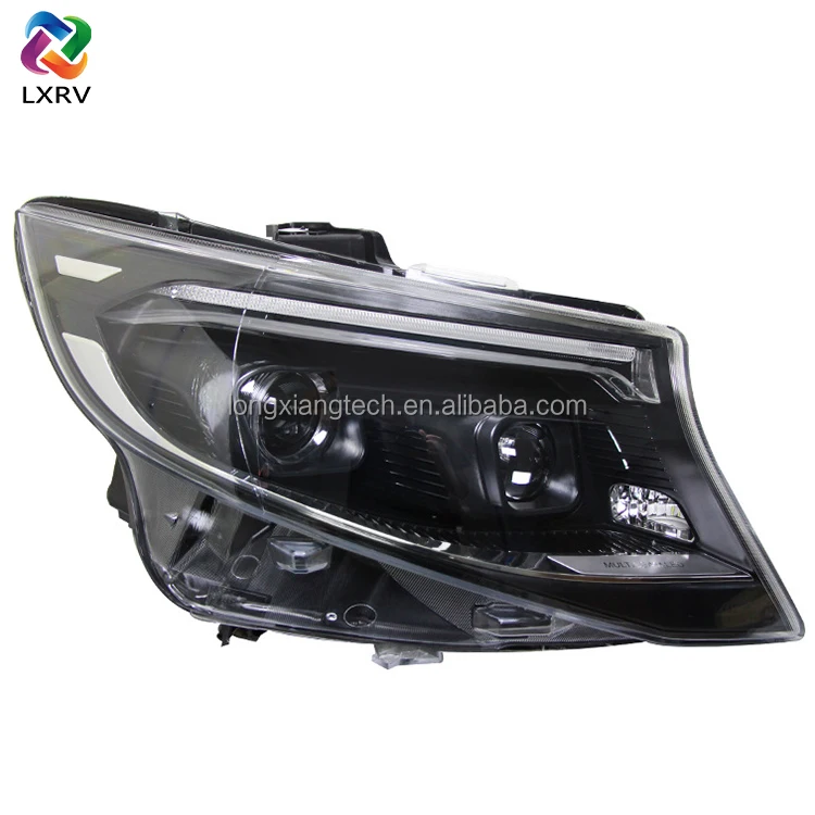 

LXRV Hot Sale New Design for Mercedes-Benz Vito 2016-2023 Upgrade Accessories W447 Headlight ABS 6000K White LED Front Lamp