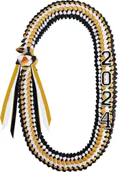 Cindeer Silk Graduation Leis 2026 Grad Embroidery Number Patch Set for High School College Graduation DIY Decor Party Supply