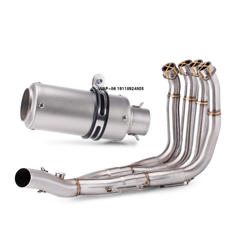 

For R6 2006-2020 Full Exhaust System Motorcycle Exhaust Slip on 51mm Front Pipe Link Connect 51mm