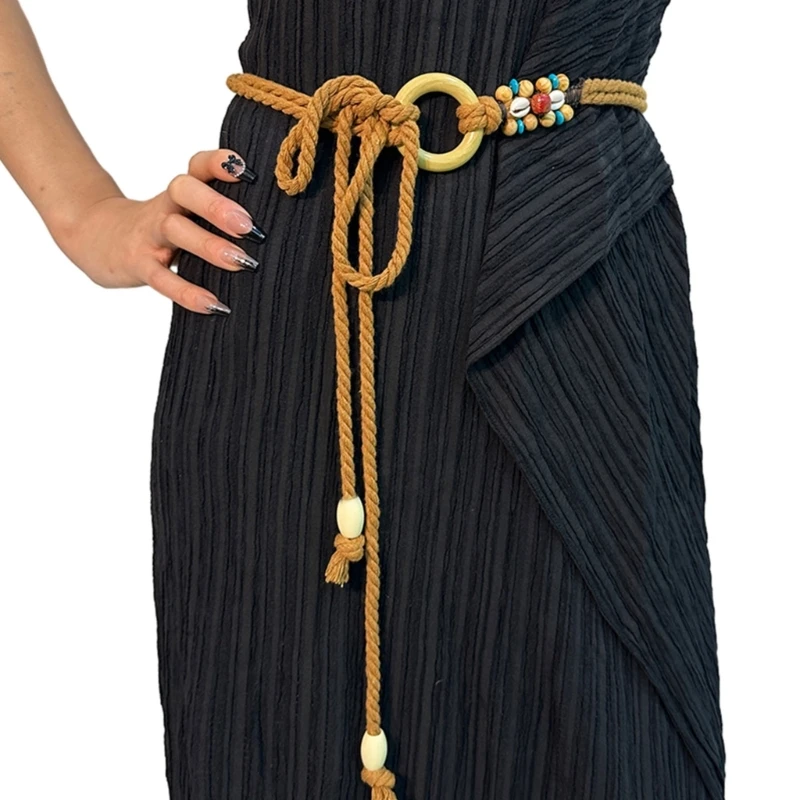 Handmade Bohemian Waist Rope Multi-type Braided Belt for Ladies Dress Decors Dropship