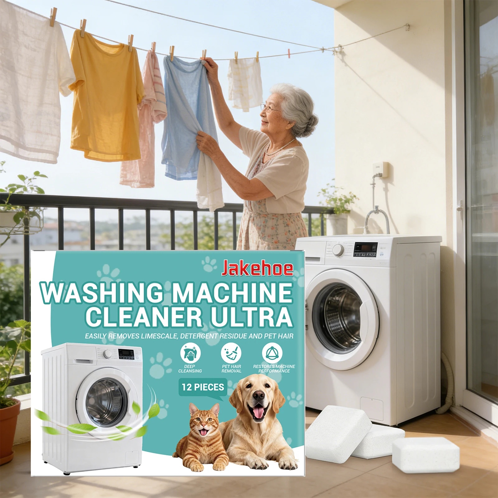 

Washing Machine Cleaners Quickly Dissolving Stubborn Stains and Pet Hair Thoroughly Cleaning Gaps Washing Machine Cleaning Sheet