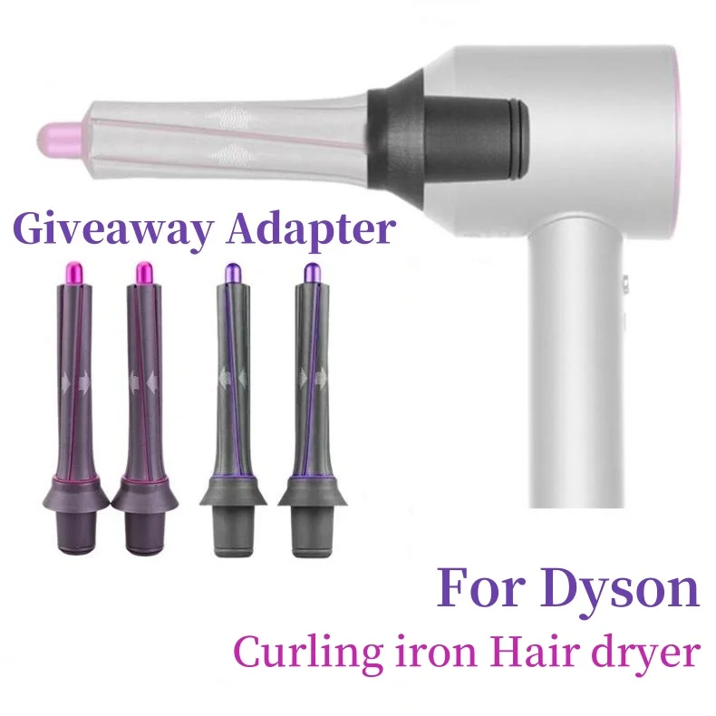 2Pcs 30mm Extended Curling Attachment For Dyson Hair Dryer Conversion into Hair Curling Styler  Hair Curling Iron Barrels