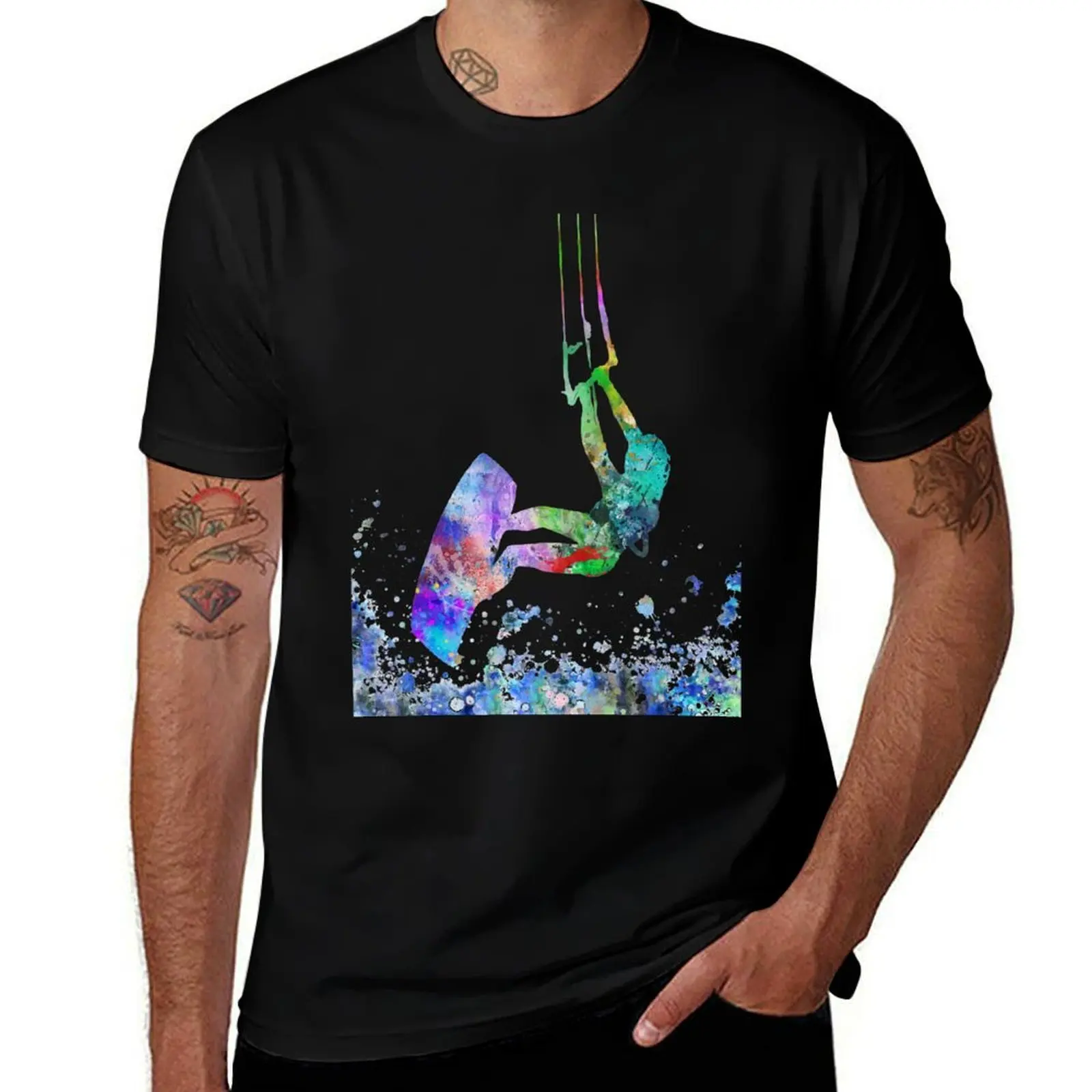 

Kitesurfing T-Shirt Big and Tall Casual T-Shirt