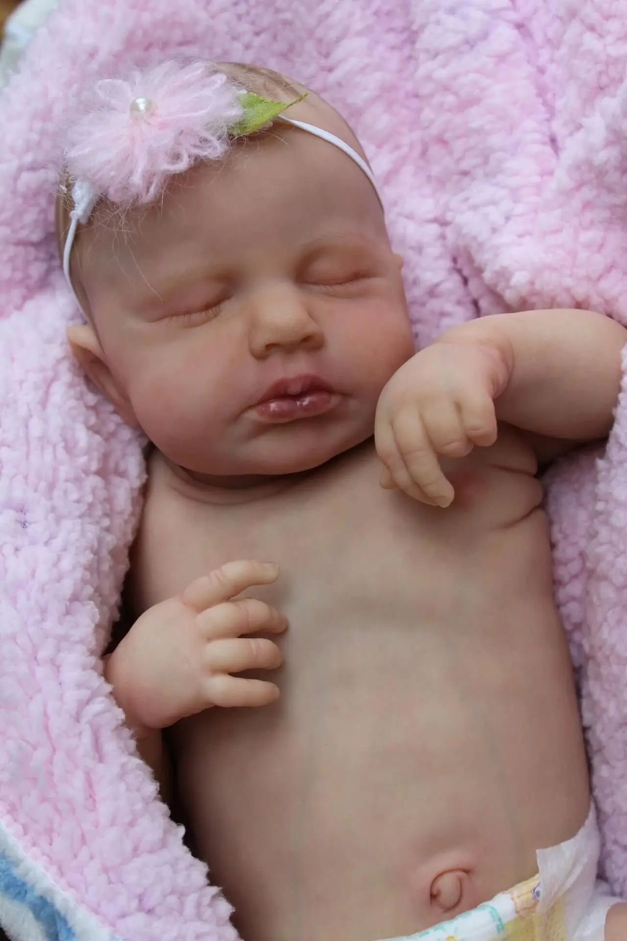 

49CM Full Silicone Body Bebe Reborn LouLou Baby Boy Girl Finished Doll Lifelike Real 3D Skin with Visible Veins Kids Toys