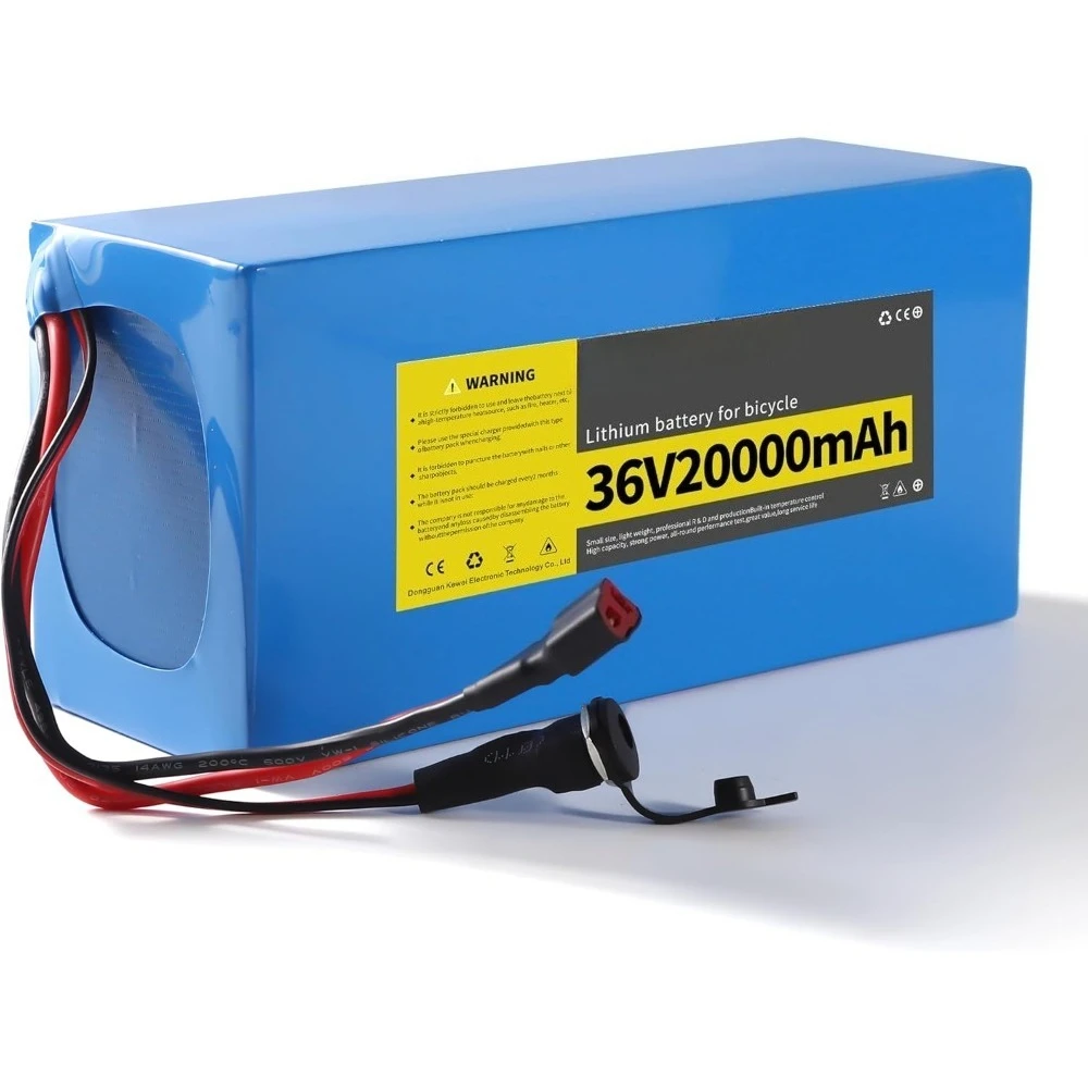 

Литиевый аккумулятор Hellas 36 В, 20 Ач, 1 упаковка, сменный аккумулятор для электрического велосипеда с быстрым зарядным устройством 2 А, Т-образной вилкой, 30 А BMS (на складе в США)