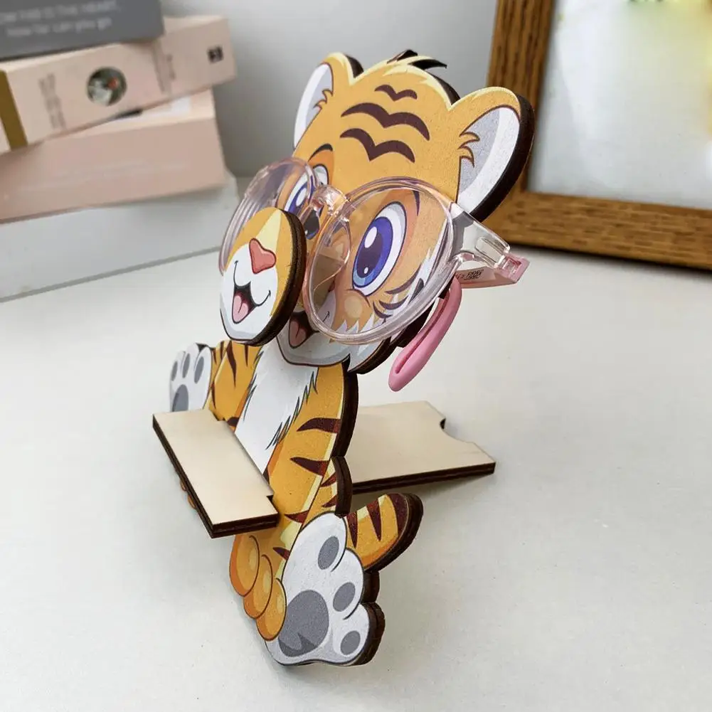 Wooden Animal Eyeglasses Holder Stand, Handmade Animal Glasses Storage Rack, Sunglasses Spectacle Display Rack Wood Decor