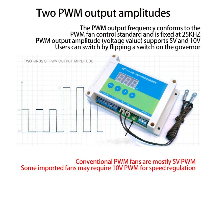 DC 12V 24V 48v  PWM Fan  DC fan Speed Controller PLC temperature control EC fan governor speed regulation Intelligent control