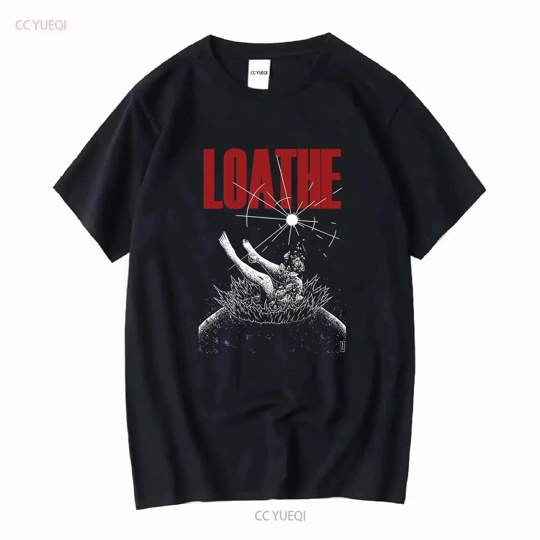 Customization Shirt New Popular Loathe Band Black T Shirt Cotton Full Size S 5XL TH194 Vintage Washed Stretched Fashion Graphic view 2