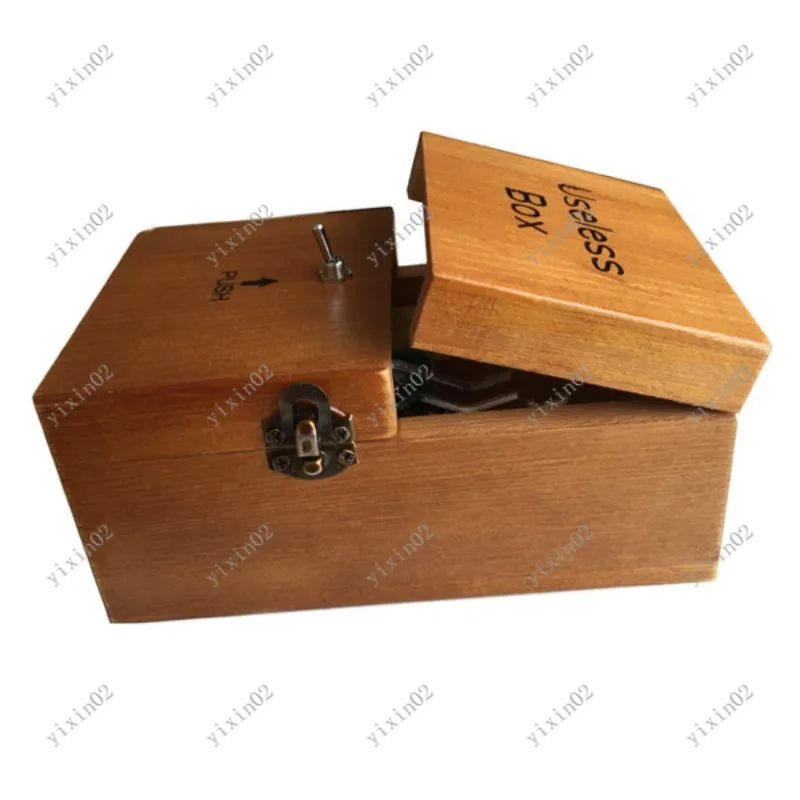 Creative Useless Box Funny Stress Relief Desk Toy Unique Gag Gift for Friends