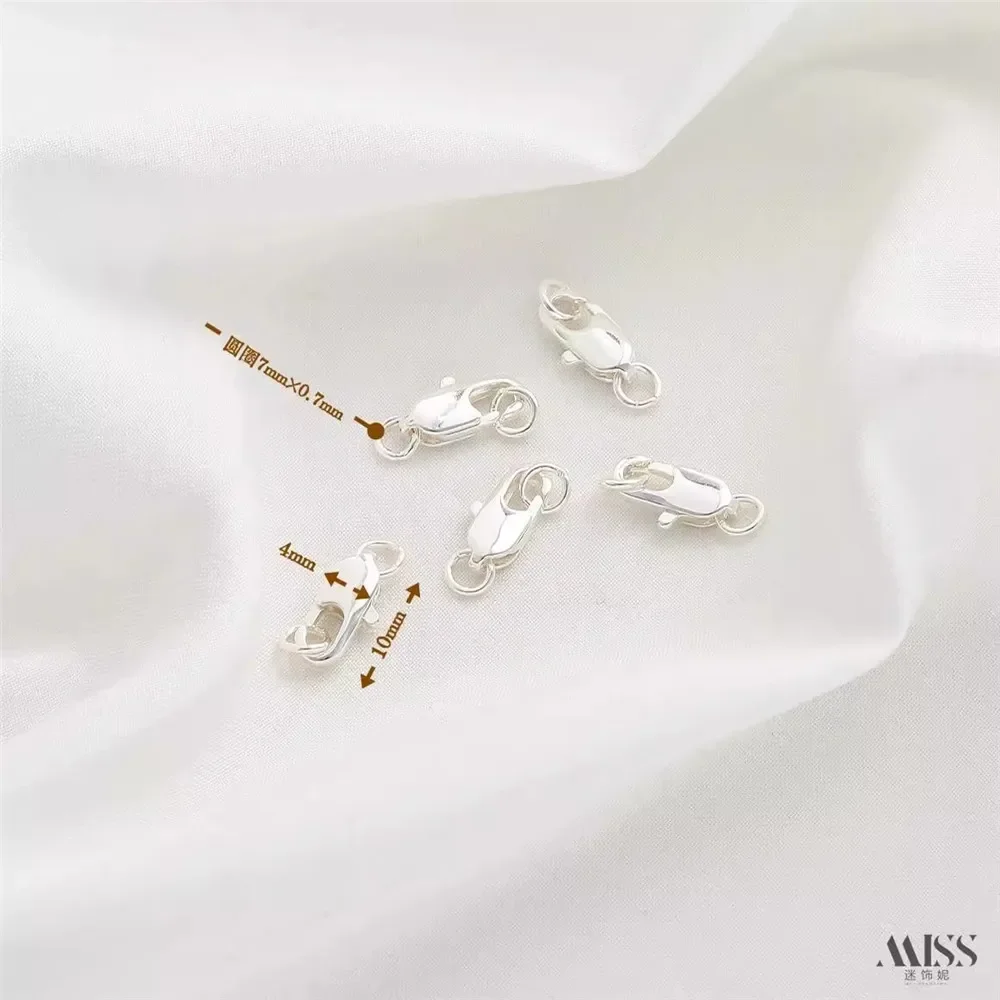 

Пряжка «рыбий хвост» обернутая золотом 14 карат, пряжка-лобстер, пряжка с пружинным соединением, ожерелье ручной работы своими руками, аксессуары для браслетов