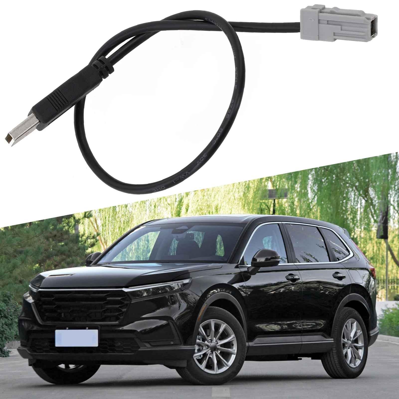 MP3 Data Line USB Adapter Cable for Honda Car Radio Enables Direct Audio Connection Using USB Port for In Vehicle Use