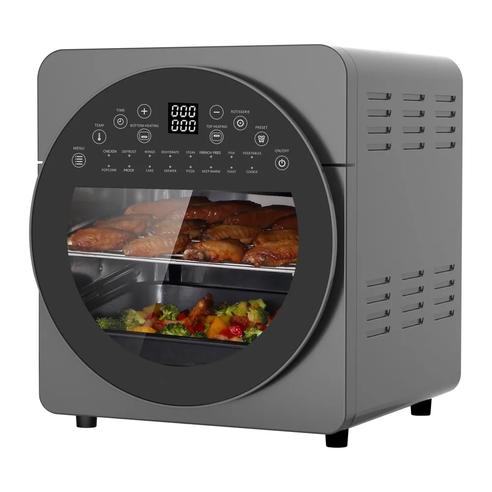 Hot sale 10L 8L 7L 6L capacity stainless steel smart rapid Air Fryer  deep fryer digital air fryer wholesale