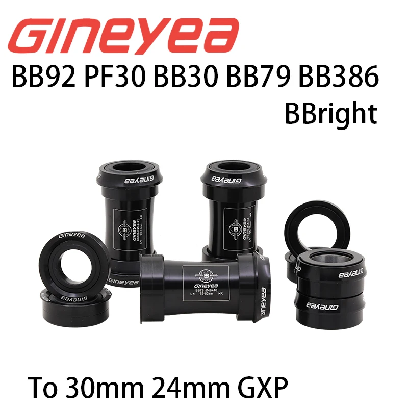 Gineyea PF30 Bottom Bracket Sealed Bearing Press-fit MTB Road Bike For shiman0 Sram Gxp 24 22 19mm Mountain BB Set