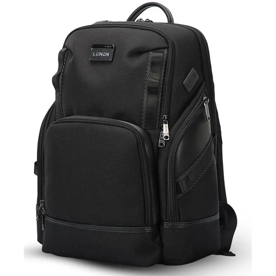 حقيبة ظهر للأعمال للرجال والنساء، حقيبة ظهر للعمل مقاس 15.6 بوصة، حقيبة سفر عالية الجودة مع منفذ شحن USB، مقاومة للماء