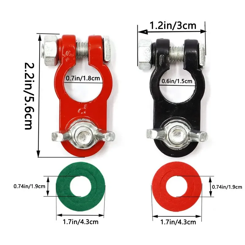 موصلات محطة بطارية السيارة ، كابل بورنز الرئيسي ، مشبك آخر علوي ، وصلة لولبية للسيارة ، شاحنة ، 12 فولت ، 24 فولت ، 2 روض #3