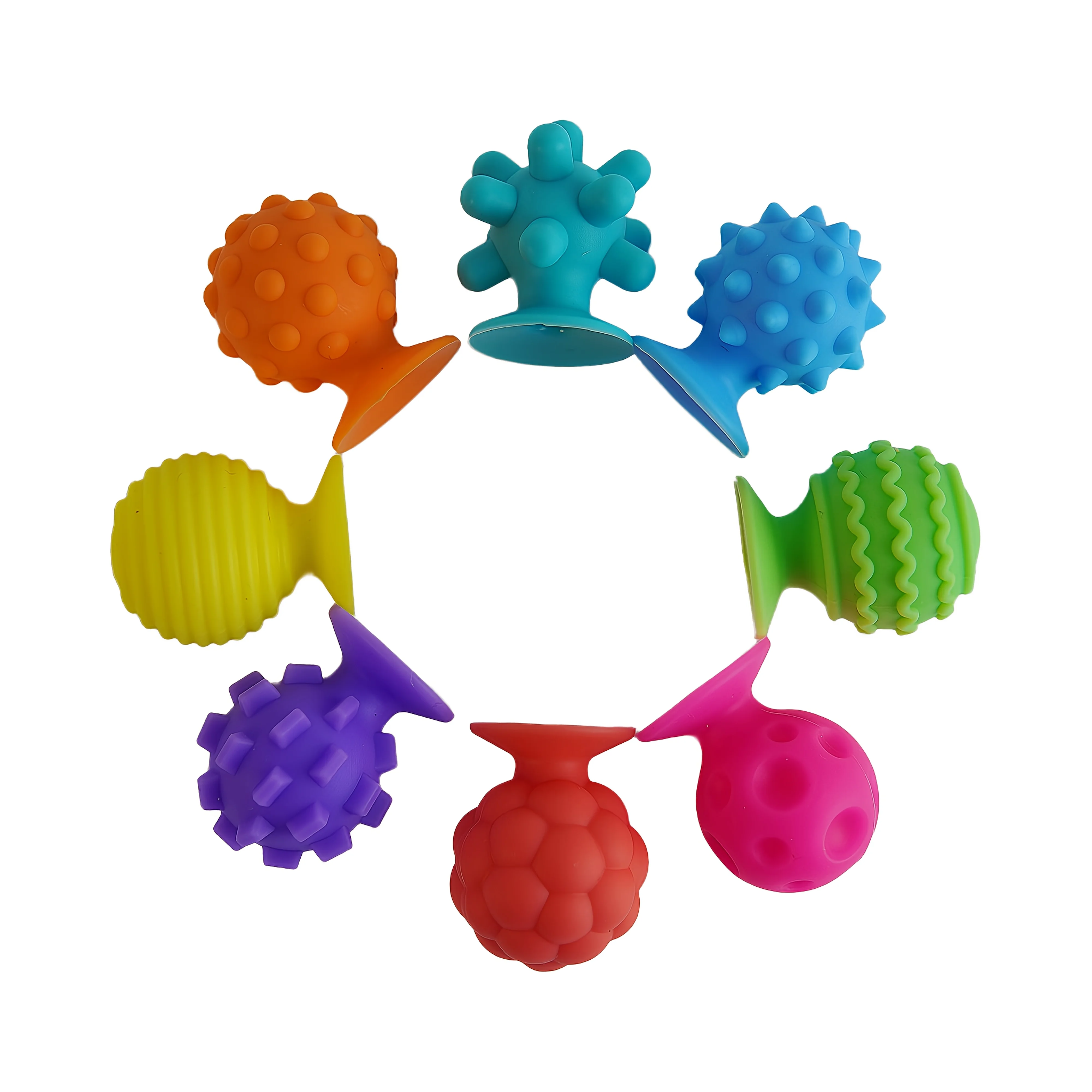 ألعاب أكواب الشفط الحسية - 8 عبوات من السيليكون لتخفيف القلق، مثالية للمنزل والمدرسة والحفلات هدايا عيد الميلاد #6