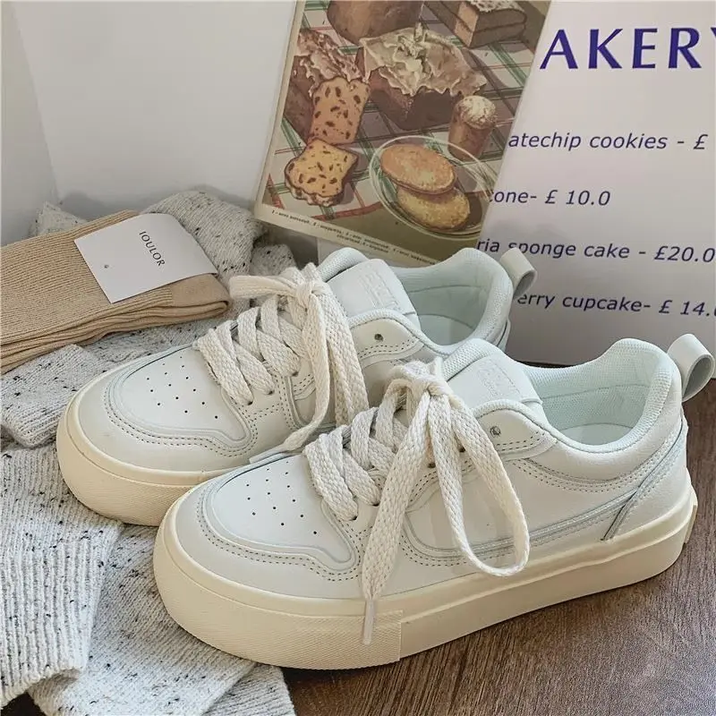 Baskets Coréennes Blanches à Plateforme pour Femme, Chaussures de dehors Décontractées en Toile, Lolita, Course à Pied, Tennis, Harajuku, Été