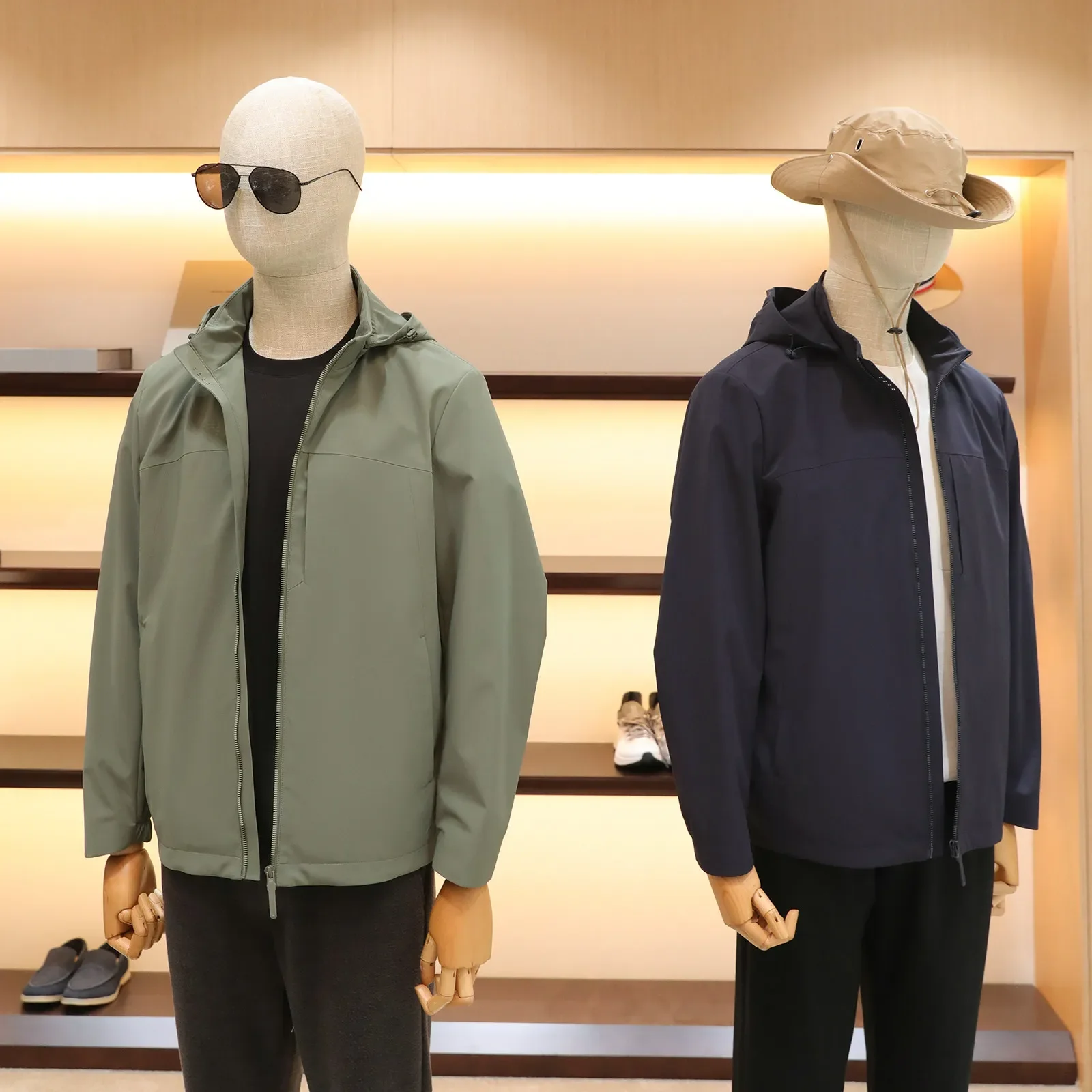 Spring 2026 new lightweight urban outdoor three-proof pressure-resistant removable hooded jacket