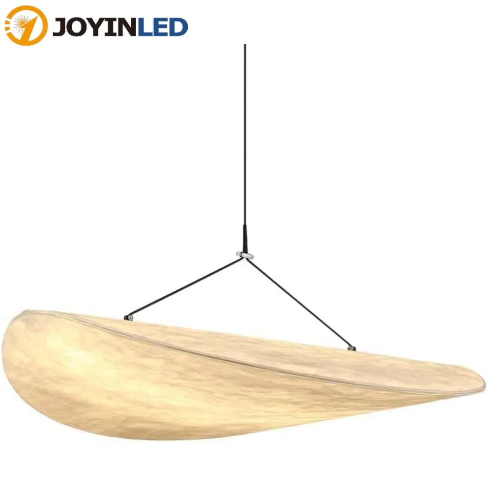

JOYINLED Nordic Minimalist Silk Pendant Lights Wabi Sabi Warm Light Chandelier for Living Room Bedroom Home Decor Hanging Lamps