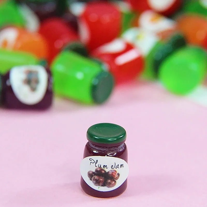 8/16pcs Dollhouse Miniatures 1:12 Accessories Jams Miniature Kitchen Bottles Jams Food Supply