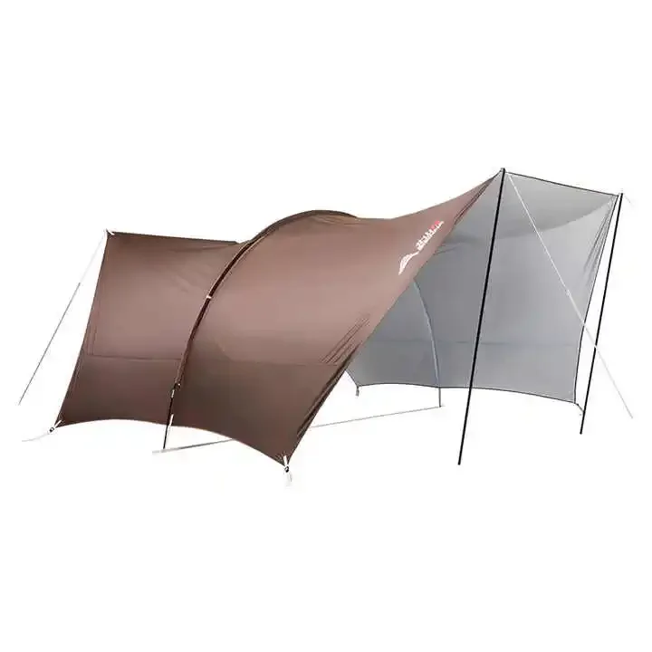 Custom Single-layer Vinyl Oxford Fabric Canopy Tent Park Beach Family Camping Durable Windproof Thickened Iron Pipe Event Party