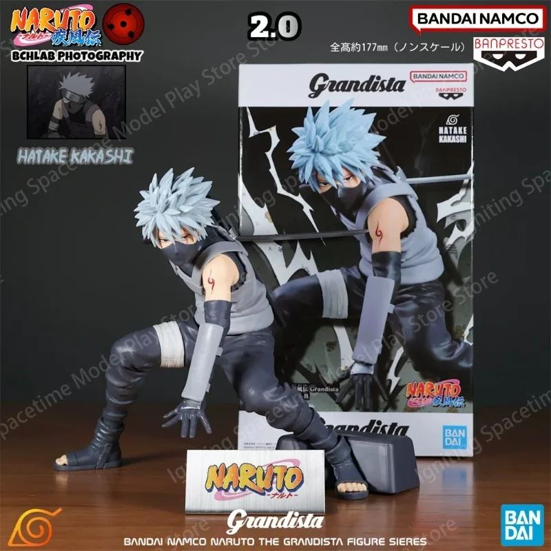 Banpresto Banpresto Grandista Naruto Shippuden Hatake Kakashi Anbu Black Ops & Jonin Collectible PVC Figure Model Desktop Statue