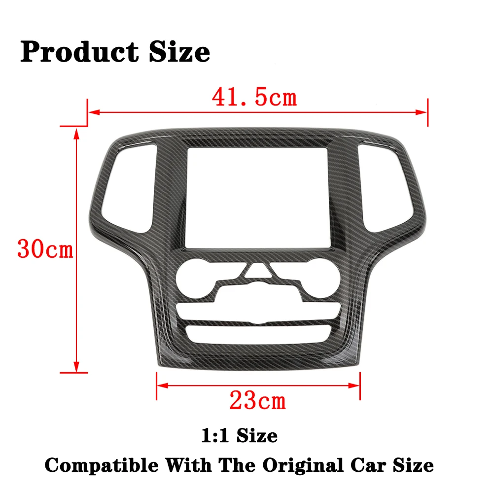 لوحة سيارة الملاحة الديكور غطاء الكسوة حامي ل جيب جراند Chrokee 2014 2015 2016 2017 2018 الملحقات الداخلية