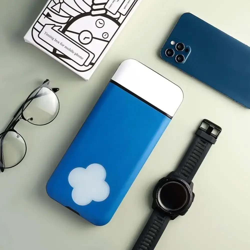 Caja de bloqueo de teléfono ligera, diseño portátil, estuche de bloqueo para teléfono inteligente, bolsa con temporizador, función temporizada de autodisciplina, caja fuerte portátil