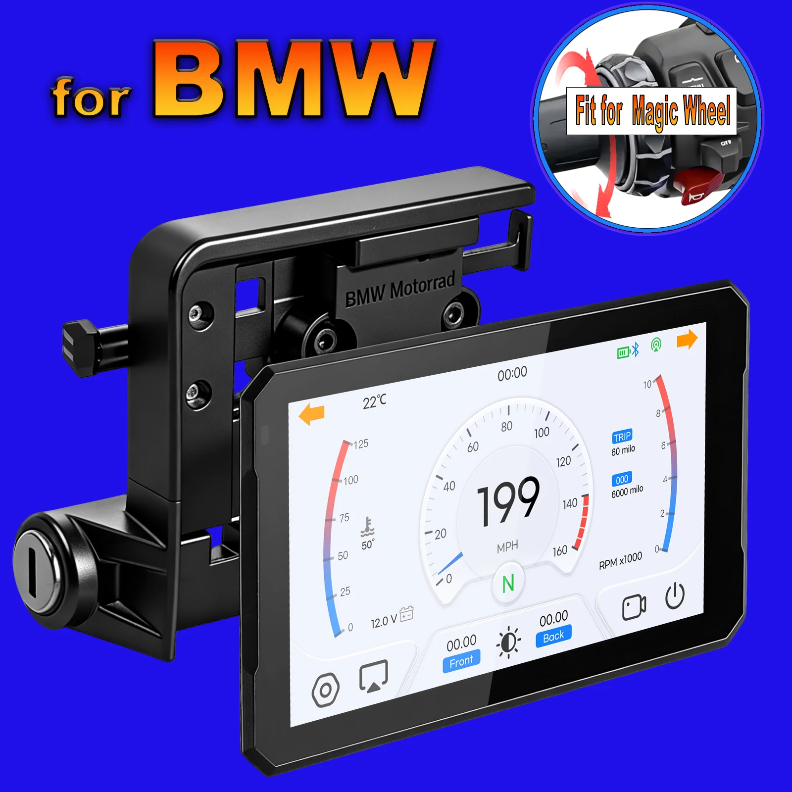 

Carplay for bmw XR M1000 R1200GS R1250GS S1000XR R1300GS 7 Inch Portable Motorcycle Navigator CarPlay Android Auto Navigator