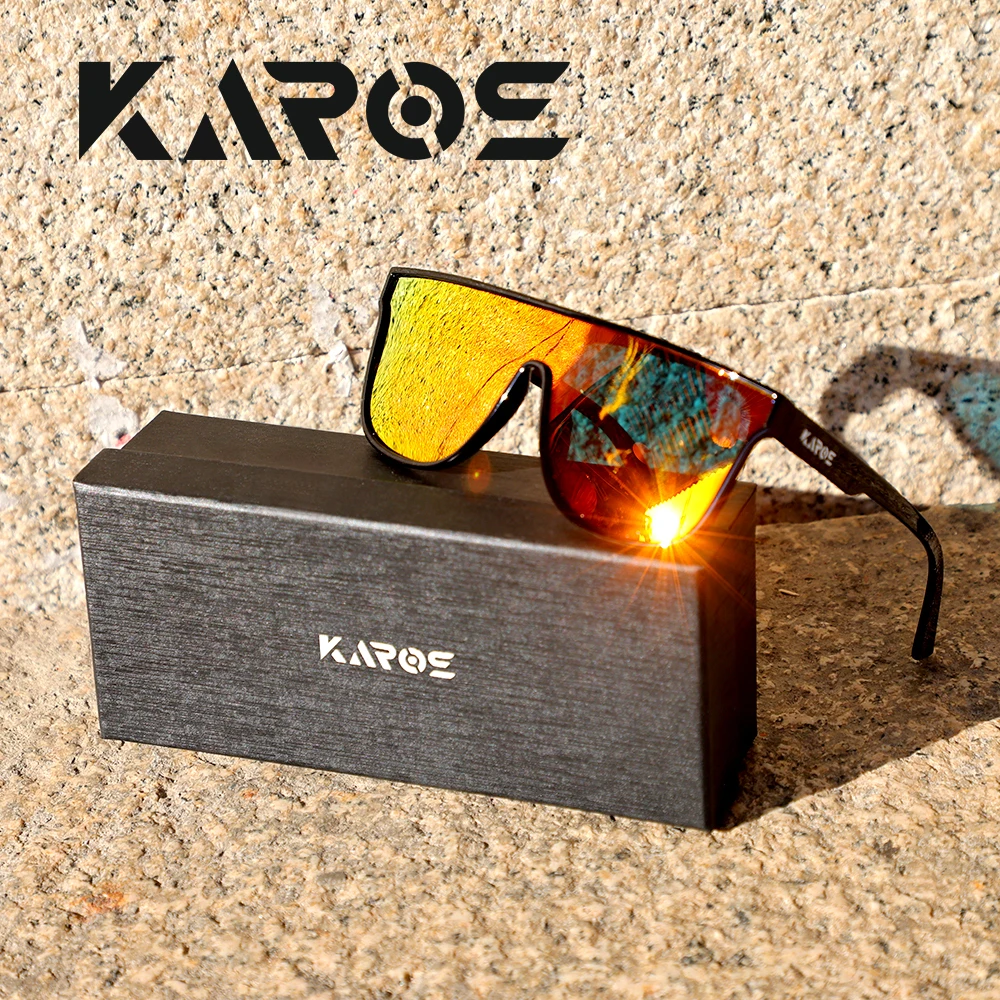 Karos Angelbrille für Herren, polarisierte Sport-Sonnenbrille für Damen, modische UV400-Sonnenbrille, Outdoor-Fahr- und Radfahrbrille mit Box, YZ2014