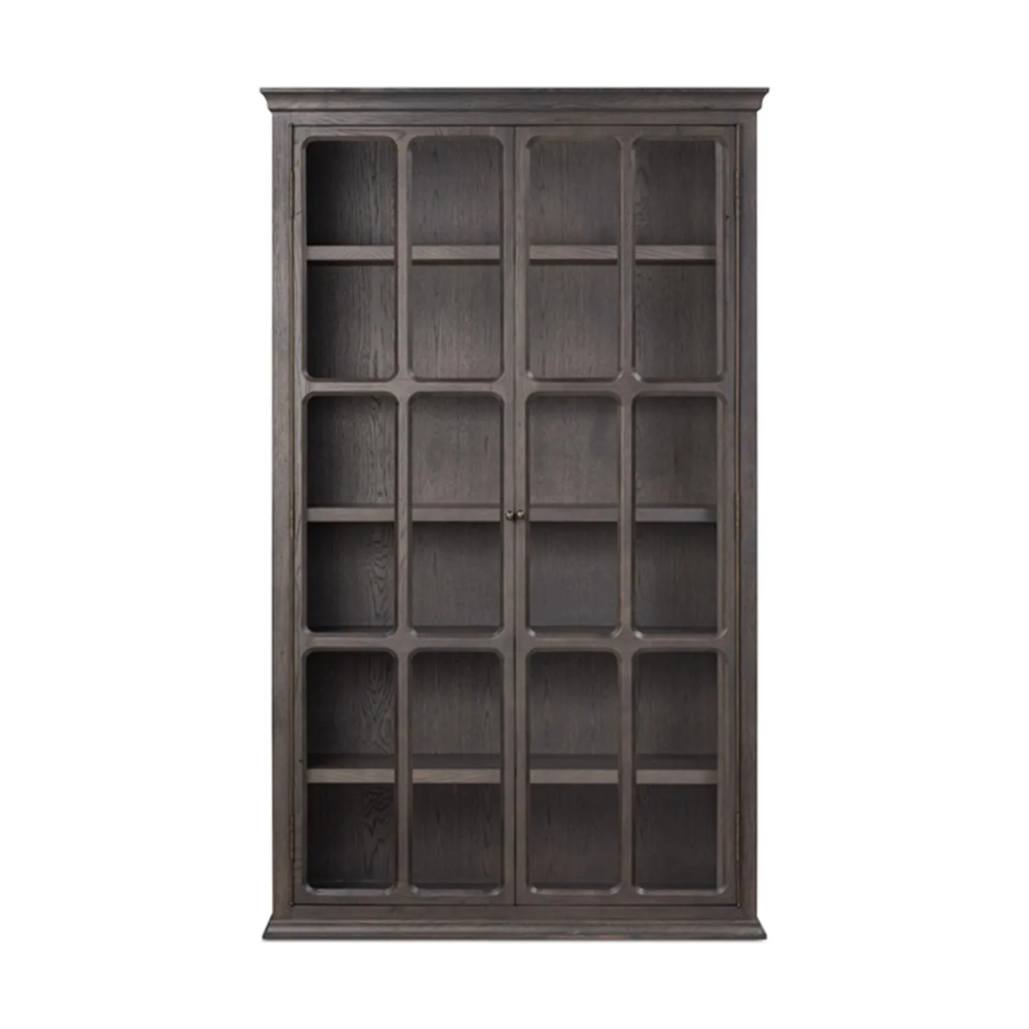

American Style Solid Wood French Retro Wine Cabinet Living Room Glass Door Display Wall-Mounted Double Door Storage Cabinet