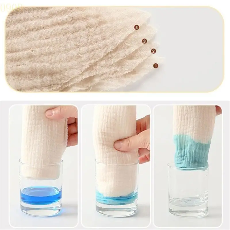 

090B Multipurpose Cotton Baby Cloths Newborns Handkerchiefs Sqaure Wash Cloth Newborns Feeding Towels Square Cloths for Baby