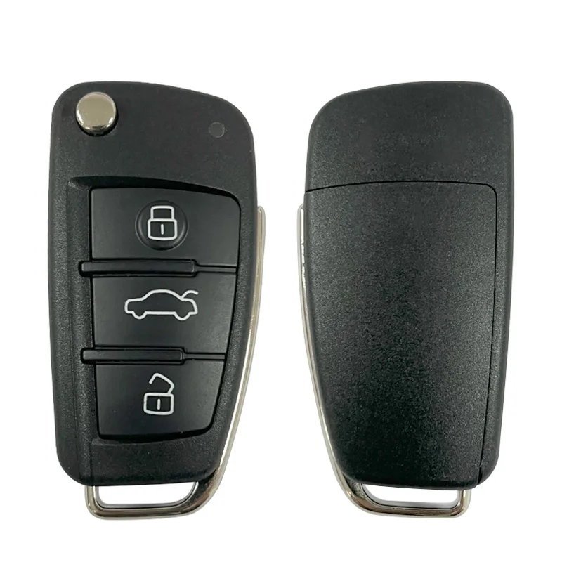 CN008034 Aftermarket 3 Button Flip Remote Key Control Fob 433MHz Megamos MQB 48 AES Chip 8V0 837 220 For A-udi A3 S3 2012-2015