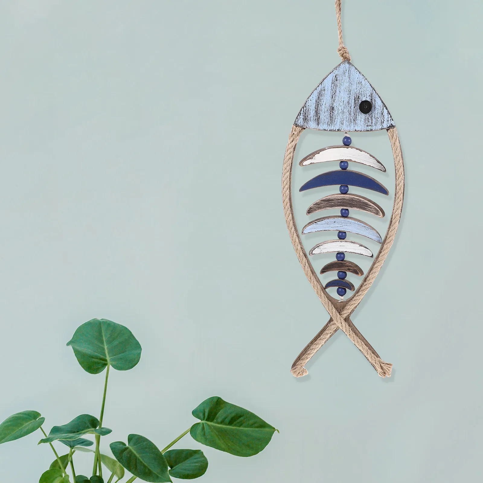 

Деревянное украшение в виде рыбы, подвеска из натурального дерева, морской настенный декор, украшение в форме рыбы, домашний декор, деревянное настенное искусство в средиземноморском стиле