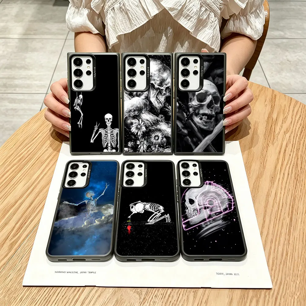 Shockproof Case For Samsung Galaxy Note 20 Ultra 5G Phone Cover M36 M11 M12 J5 J7 Prime F42 F41 F15 Grim Reaper Skull Skeleton