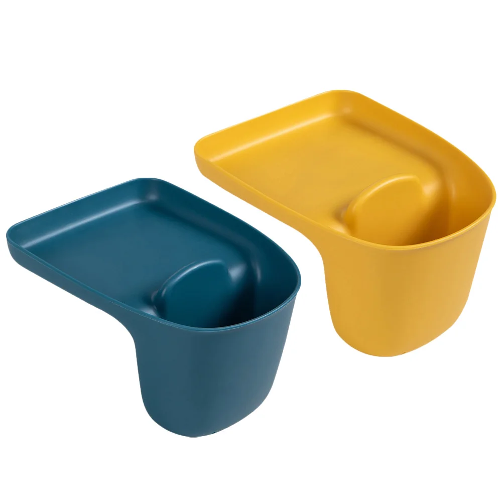 

2Pcs Sink Drain Storage Basket Durable Suction-Cup Kitchen Rack for Chopsticks Spoons Cleaning Tools Efficient Draining