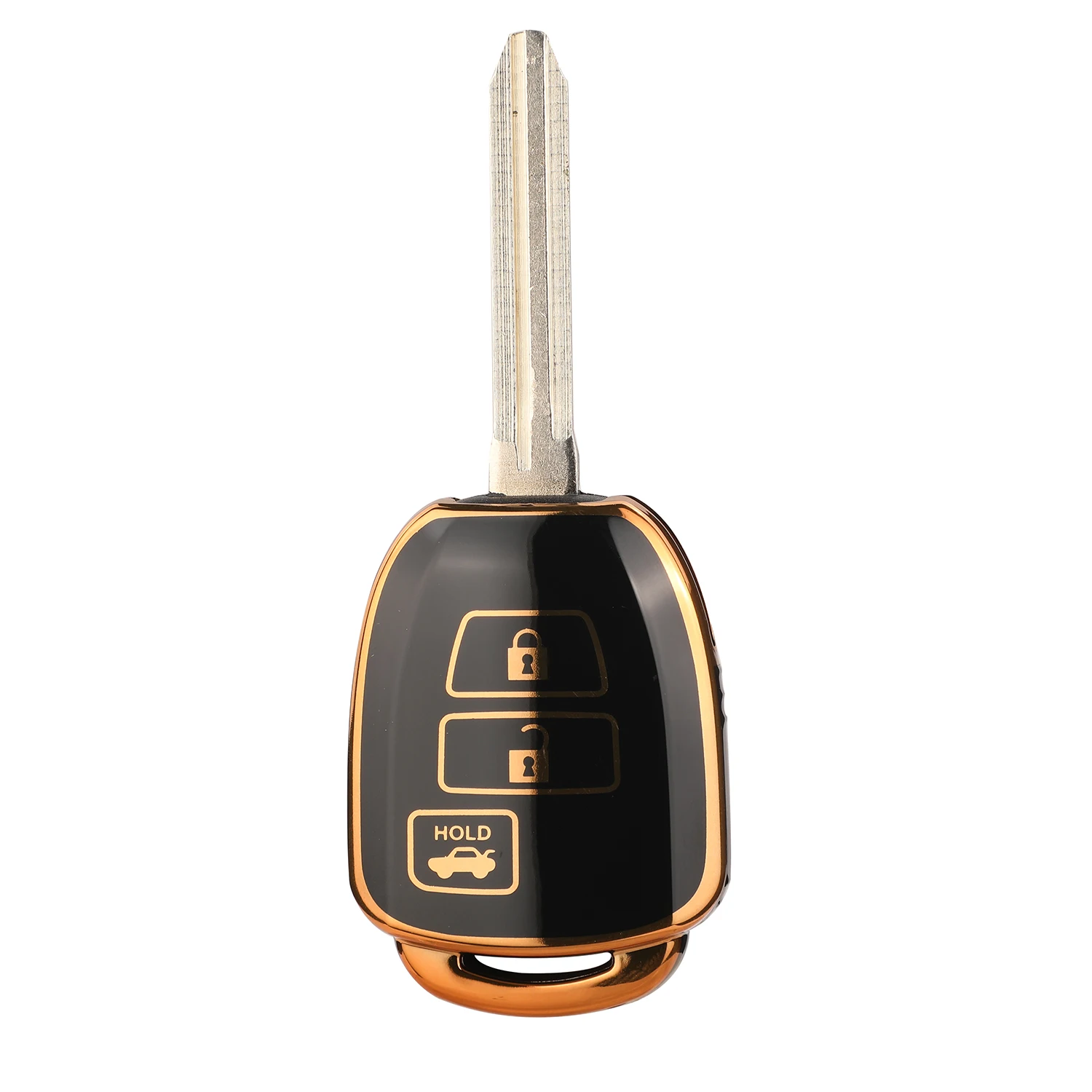 jingyuqin 3buttons Remote TPU Car Key Shell Case Fob For Toyota Tacoma Combo TACOMA RAV4 KLUGER HIGHLANDER