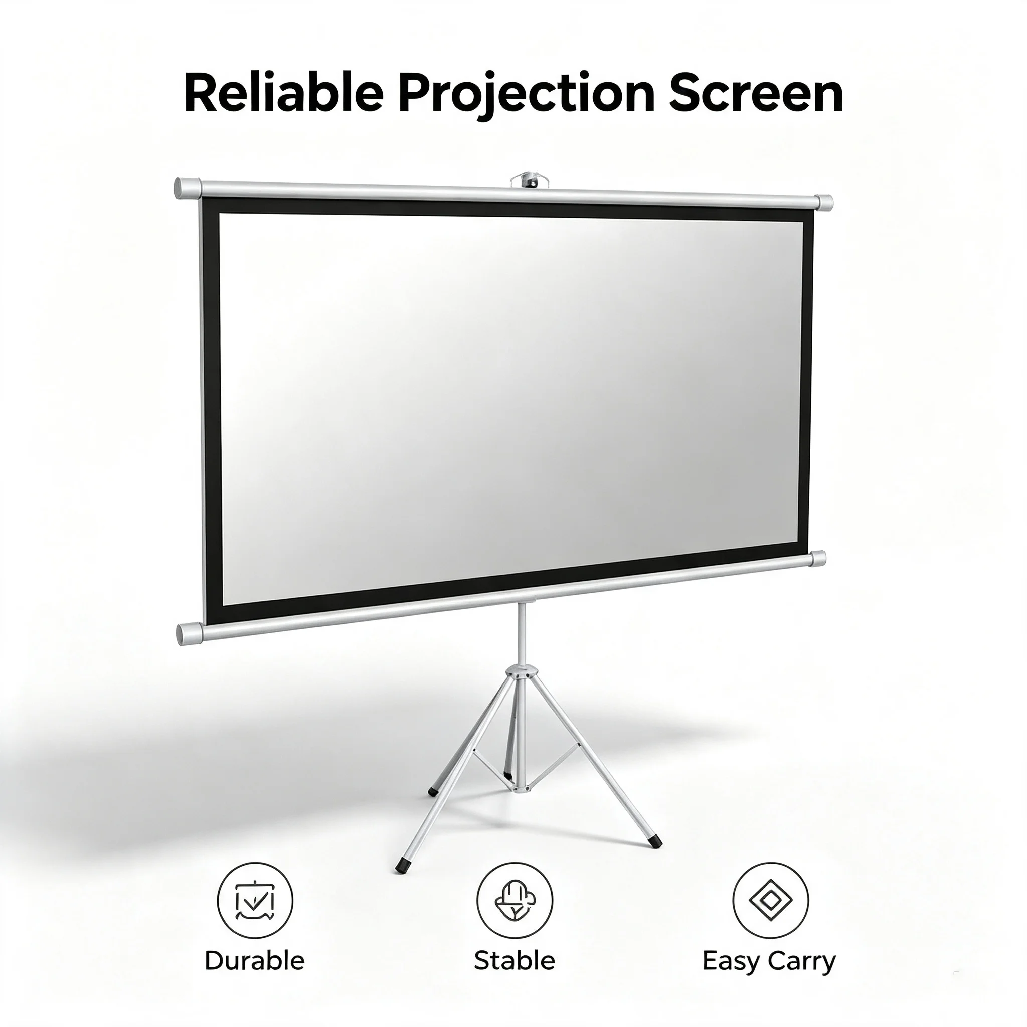 2026Tripod Projection Screen with Stand Indoor and Outdoor Projector Screen for Projector HD Movie Officepromote sales